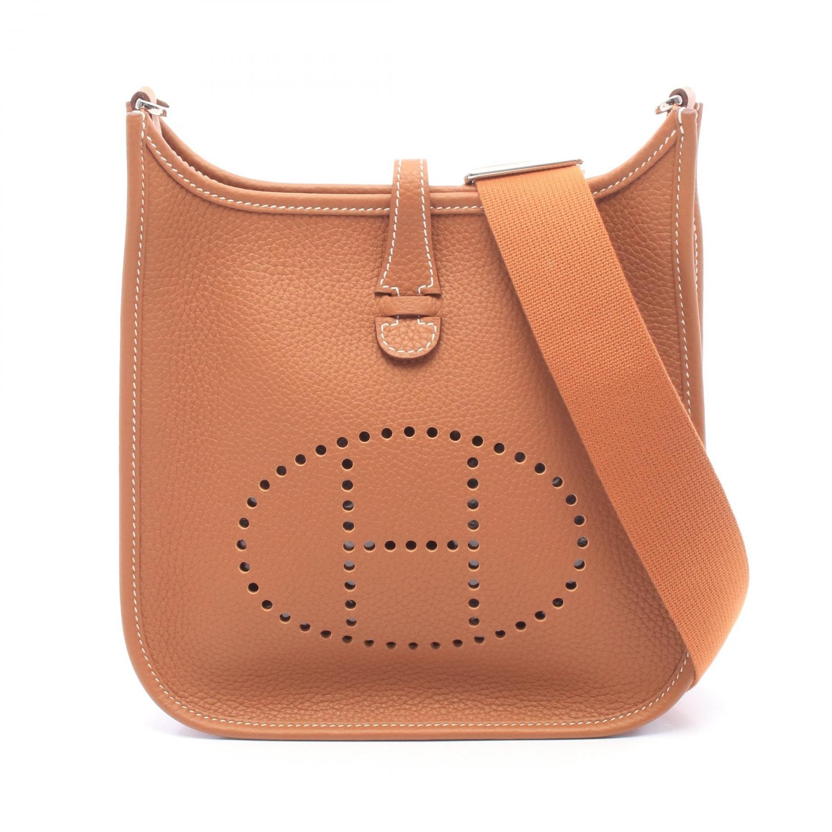 エルメス HERMES エヴリン23 ゴールド ショルダーバッグ バッグ レザー トリヨンクレマンス トリヨンクレマンス ゴールド レディース ブラウン系 【中古】