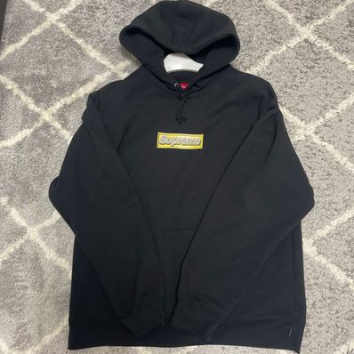 Supreme Bling Box Logo Hooded Sweatshirt "Black"