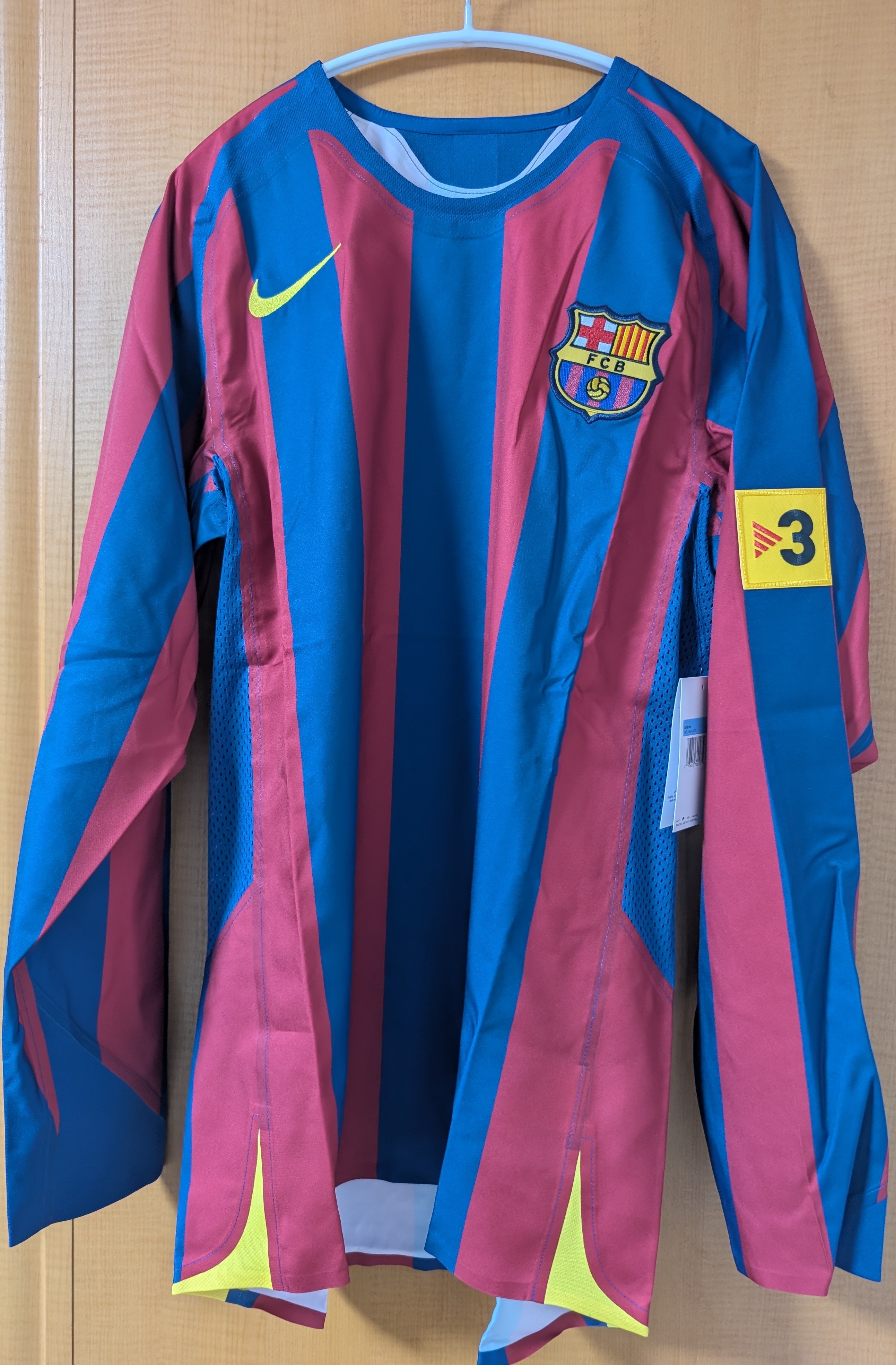 Nike FC Barcelona 2005/06 Reissue Replica Long Sleeve Jersey "Red/Navy"