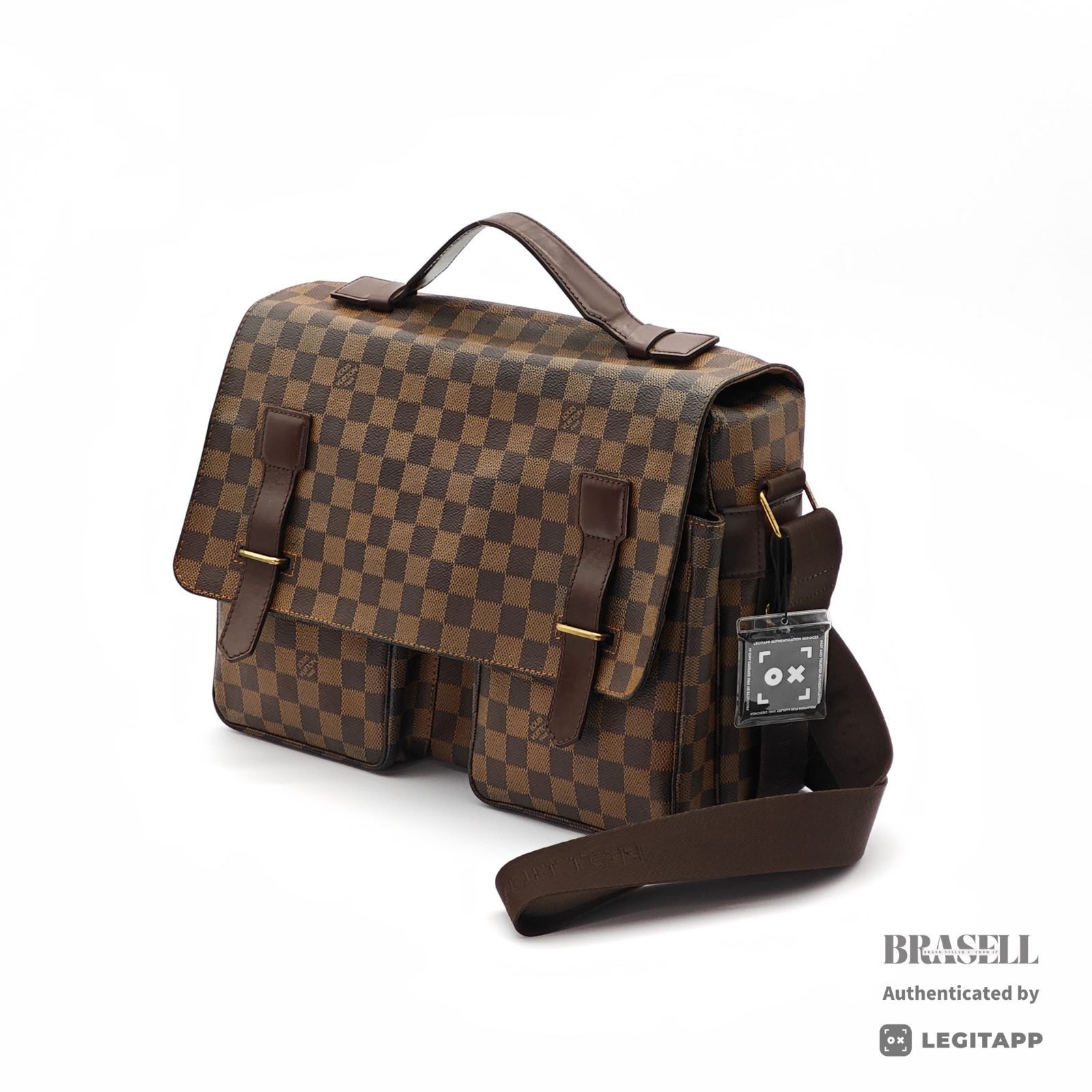 LOUIS VUITTON ルイ・ヴィトン ショルダーバッグ Damier Ebene Leather レディース