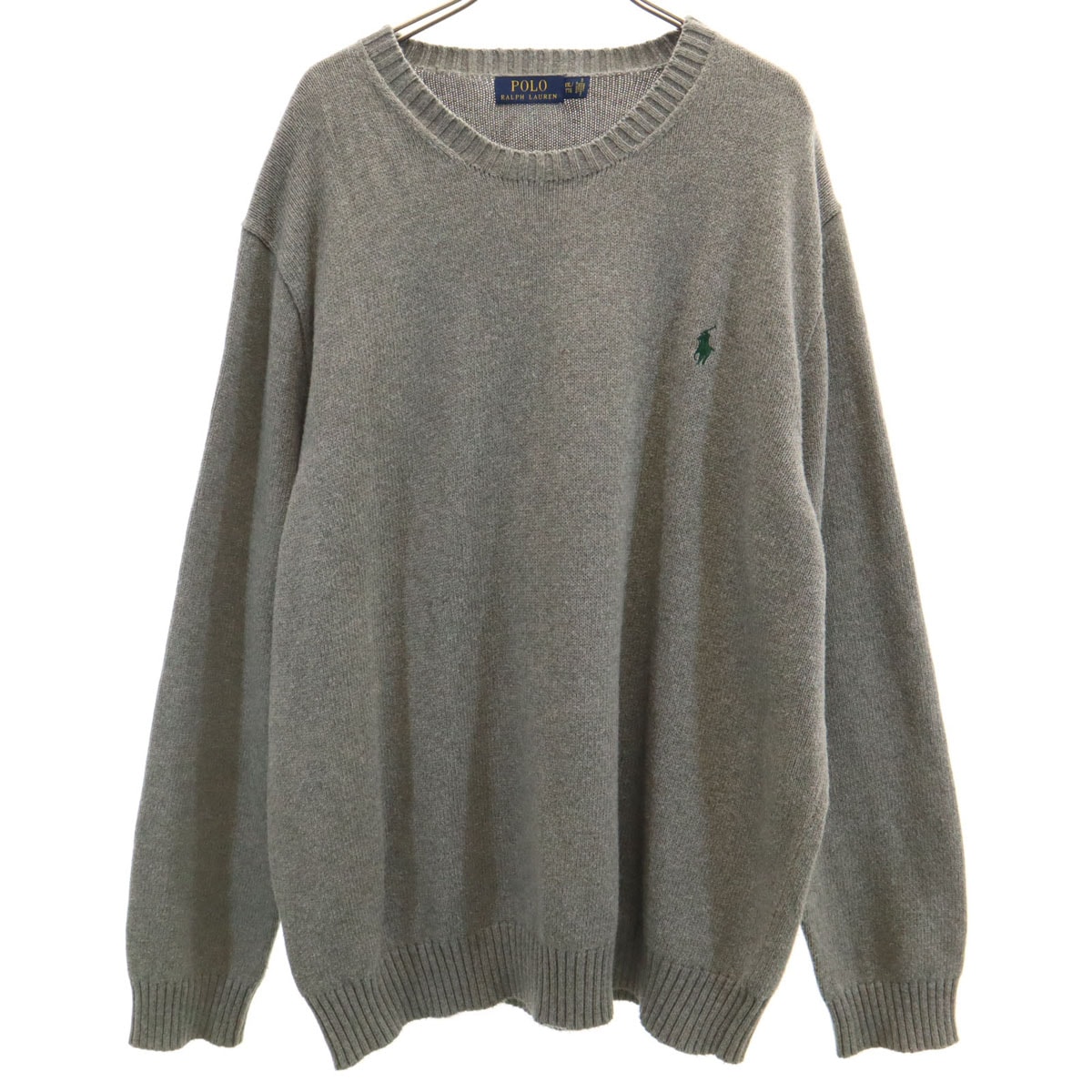 POLO RALPH LAUREN ポロラルフローレン 長袖 セーター XXL グレー系 ニット ビッグサイズ