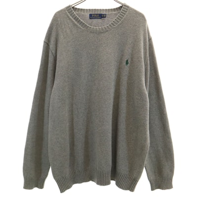 POLO RALPH LAUREN ポロラルフローレン 長袖 セーター XXL グレー系 ニット ビッグサイズ