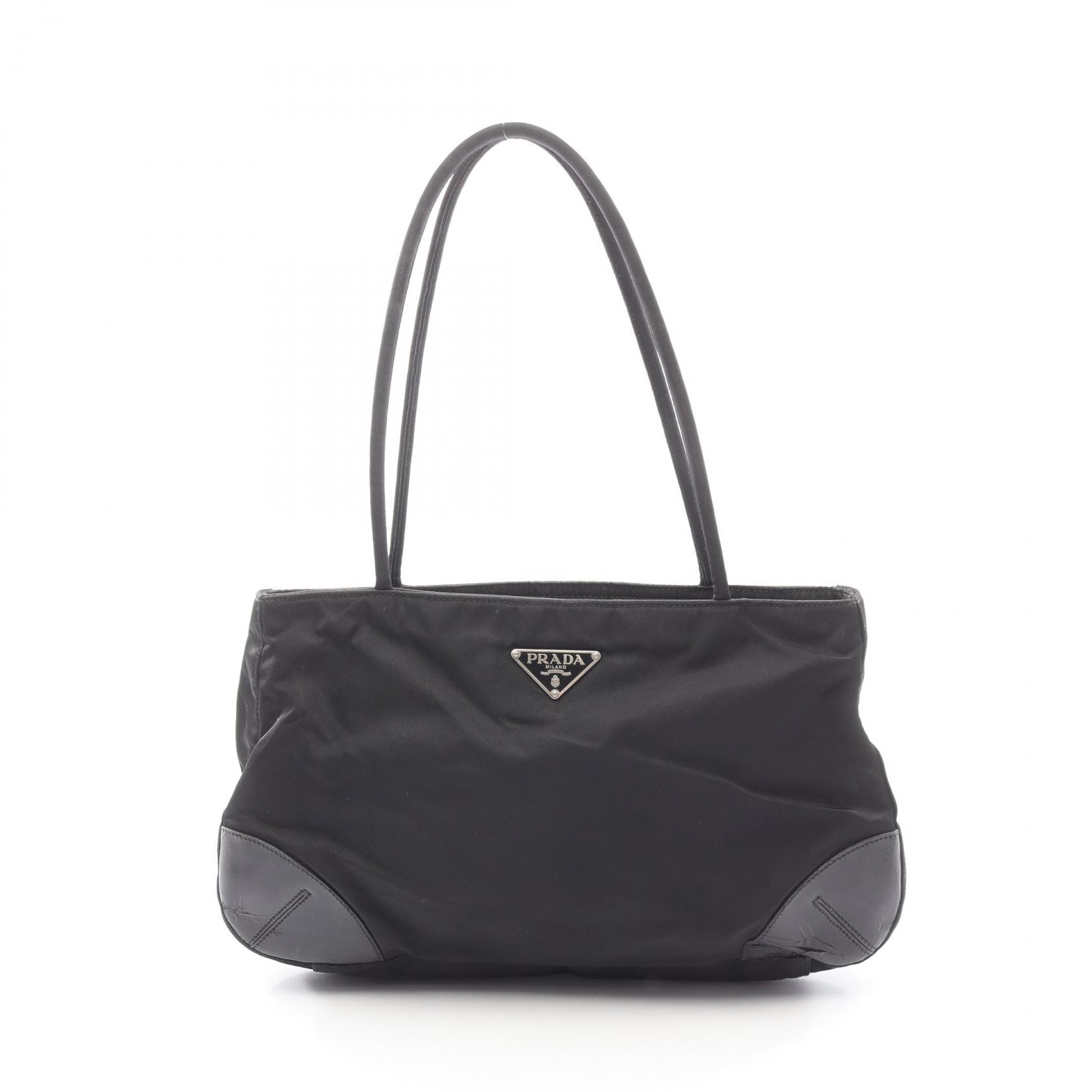 プラダ PRADA TESSUTO EASY ショルダーバッグ バッグ ナイロン レザー レディース ブラック系 BR1549 【中古】