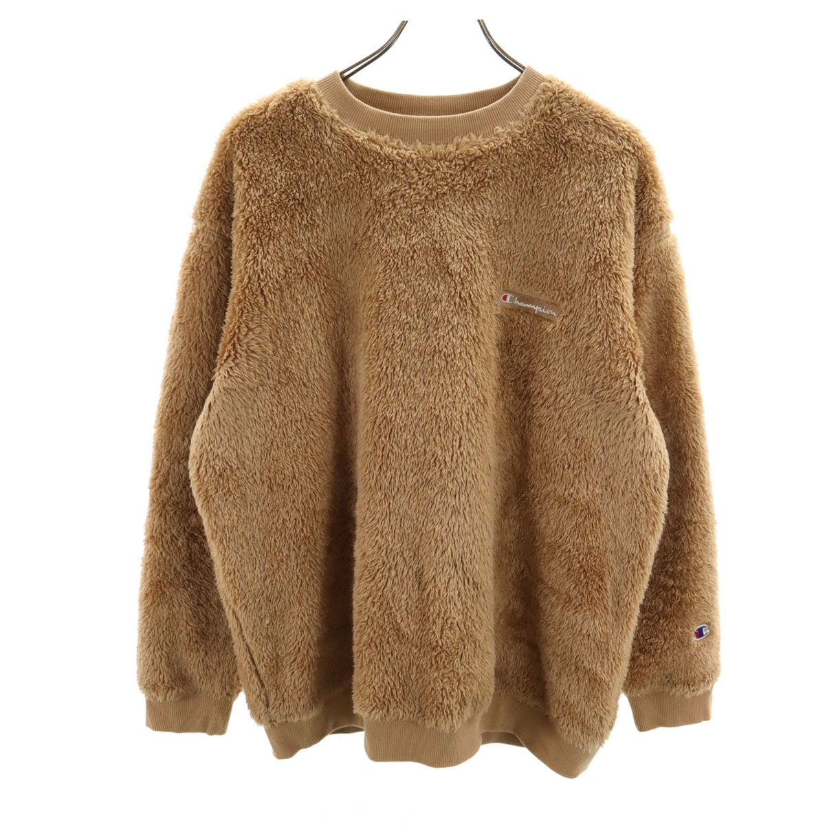 Champion チャンピオン 長袖 ボア トレーナー XL ベージュ