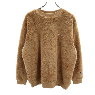 Champion チャンピオン 長袖 ボア トレーナー XL ベージュ