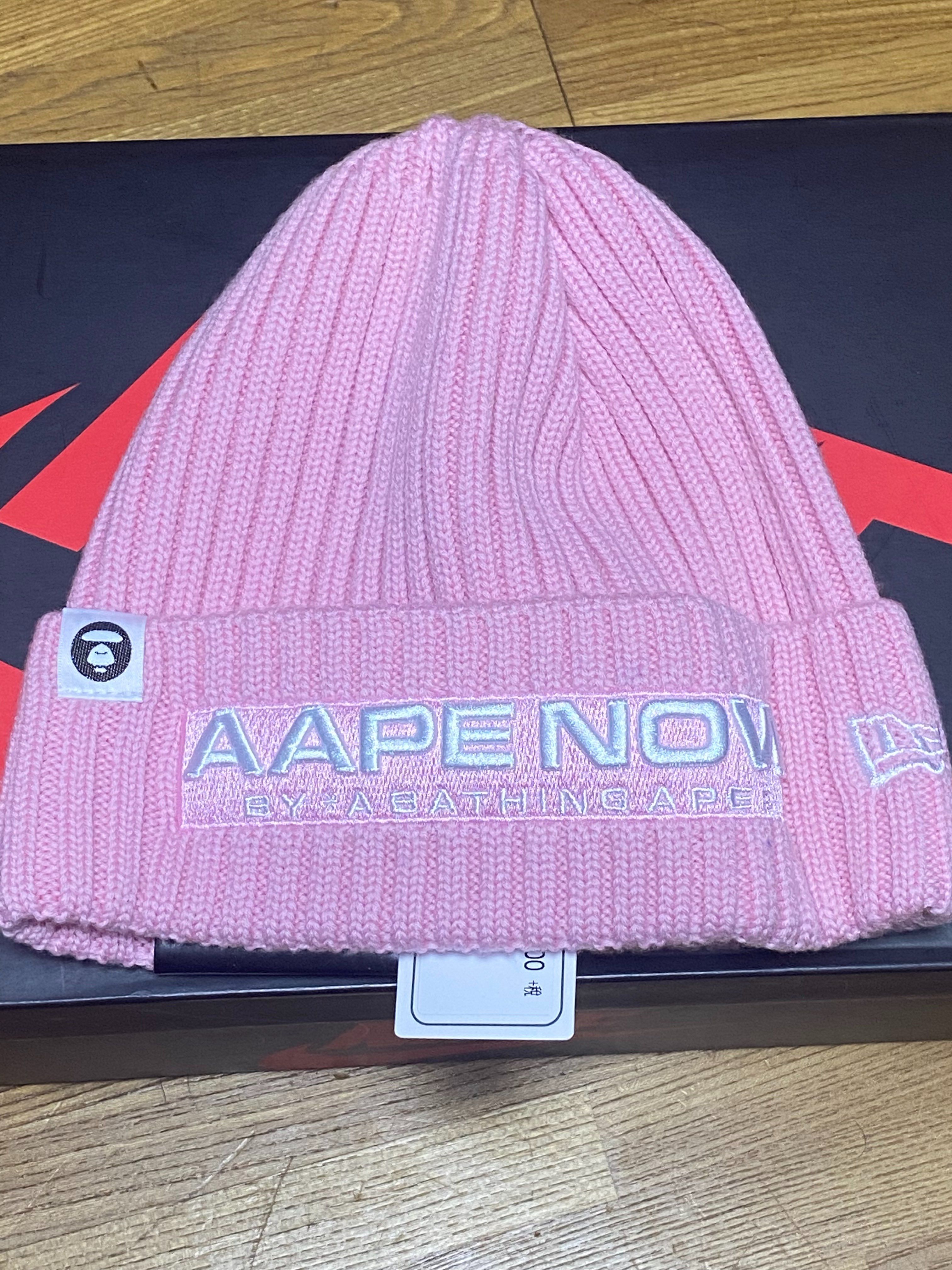 AAPE BEANIE ピンク