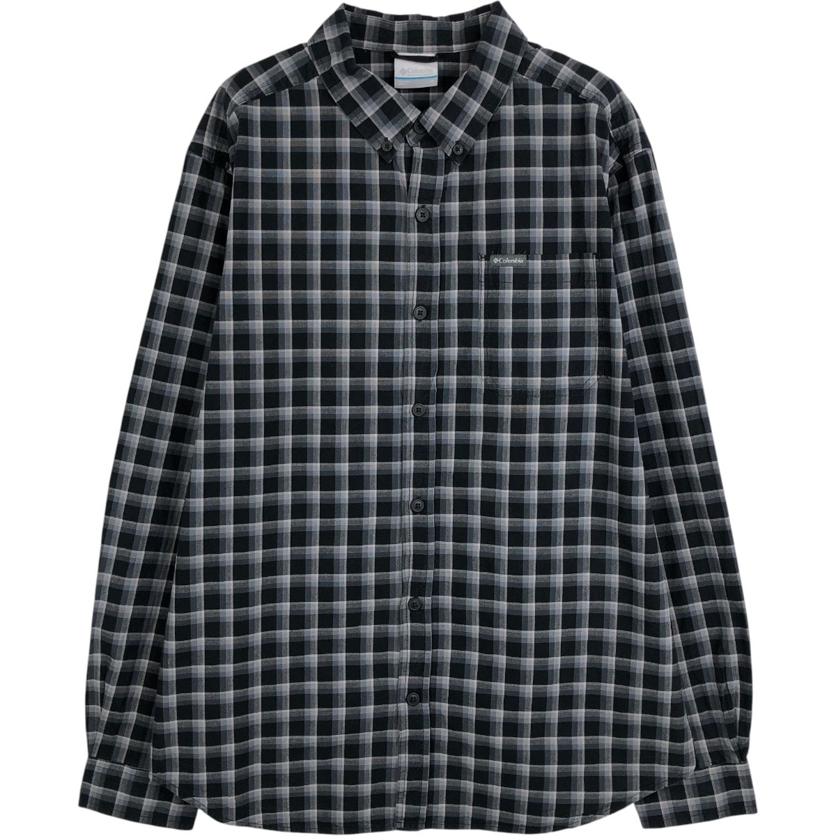 古着 コロンビア Columbia 長袖 ボタンダウンチェックシャツ メンズM相当/eaa662855