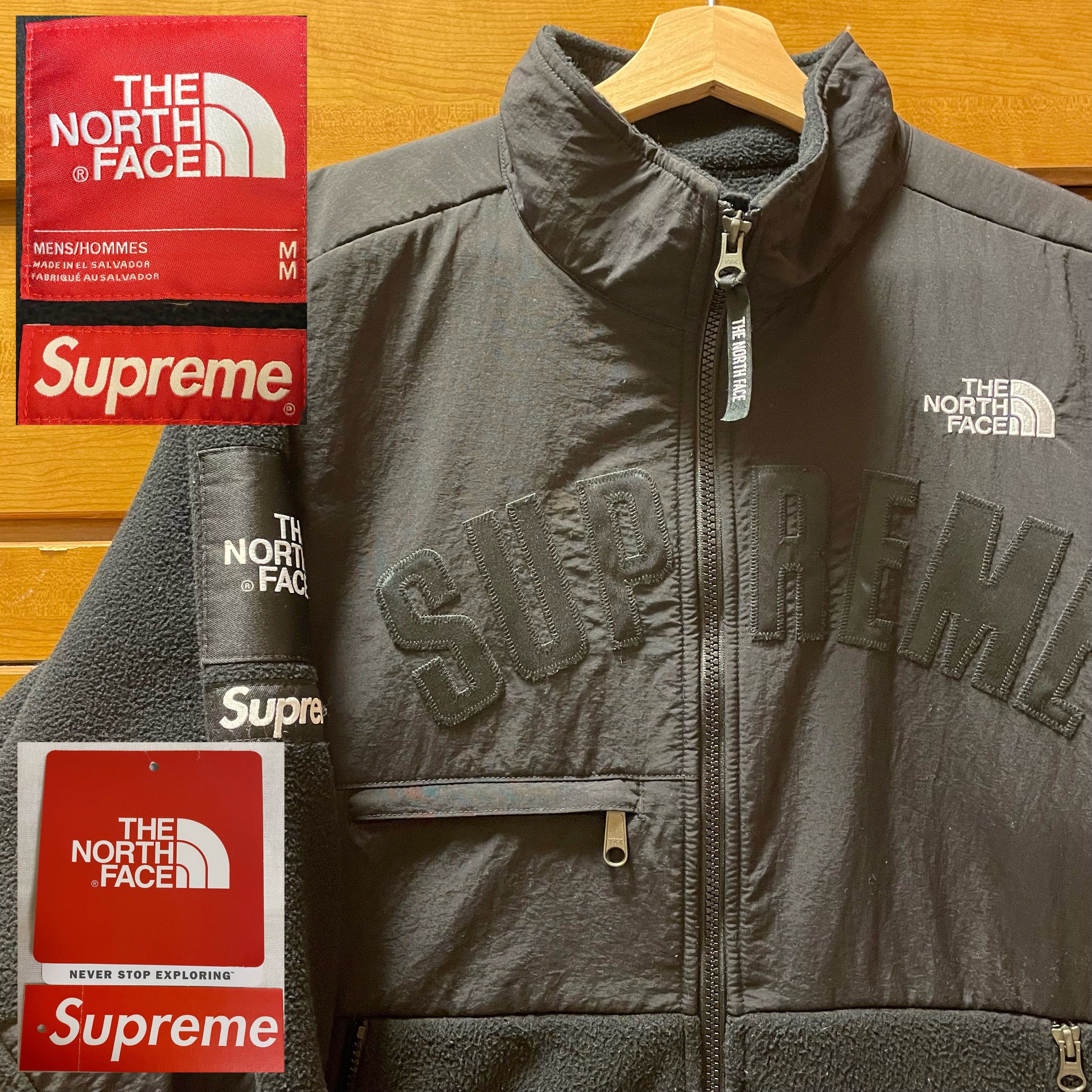Supreme x The North Face Arc Logo Denali Fleece Jacket "Black"