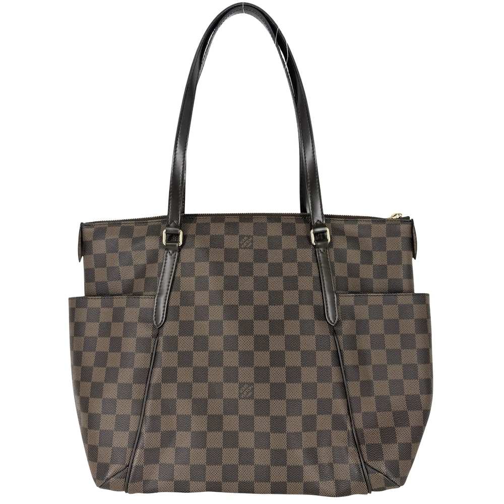 LOUIS VUITTON ルイヴィトン トートバッグ 肩掛け ダミエ トータリーMM ハンドバッグ 鞄 かばん N41281 ダミエキャンバス    ブラウン 茶 ゴールド金具 レディース 美品【中古品】
