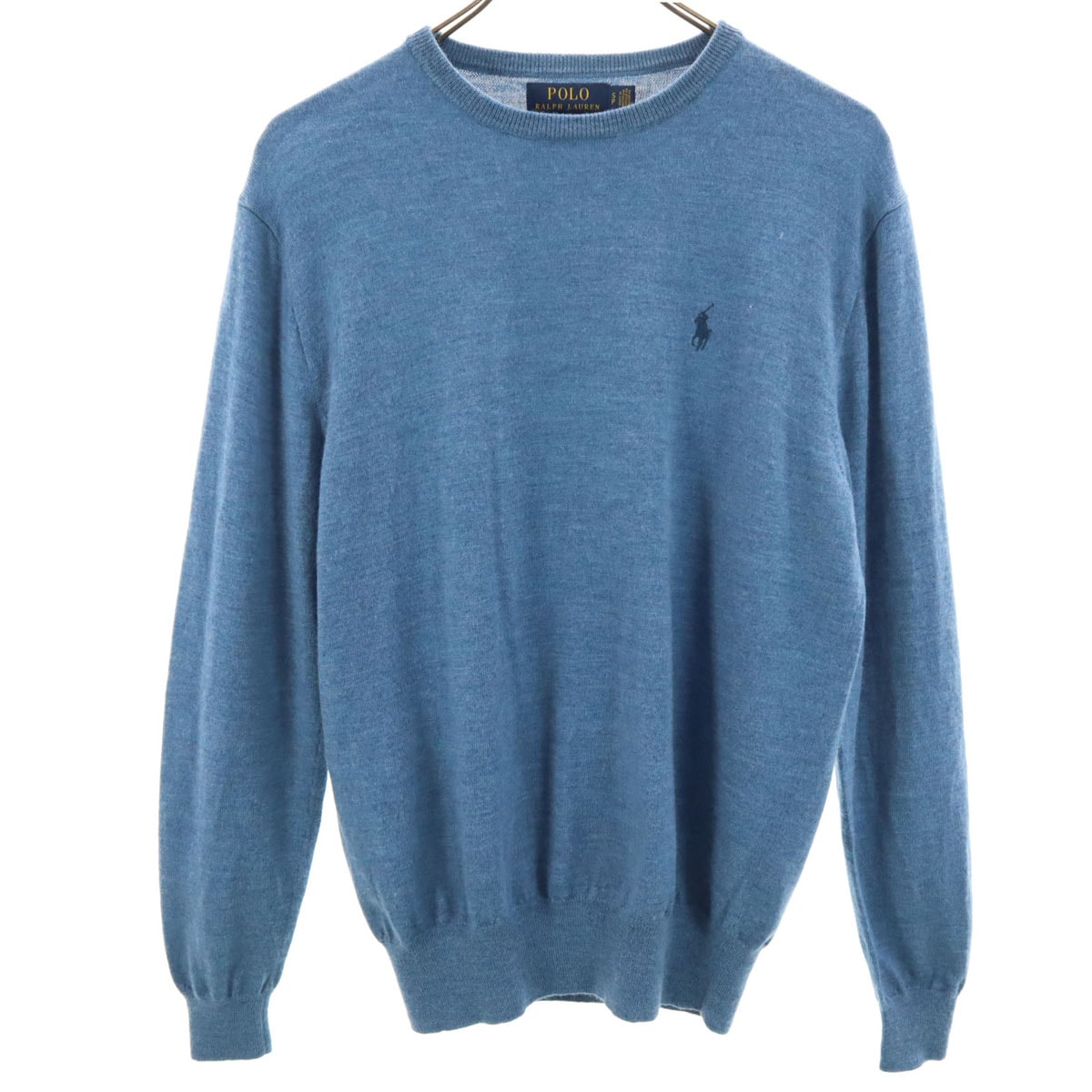 POLO RALPH LAUREN ポロラルフローレン ウール 長袖 セーター S ブルー系