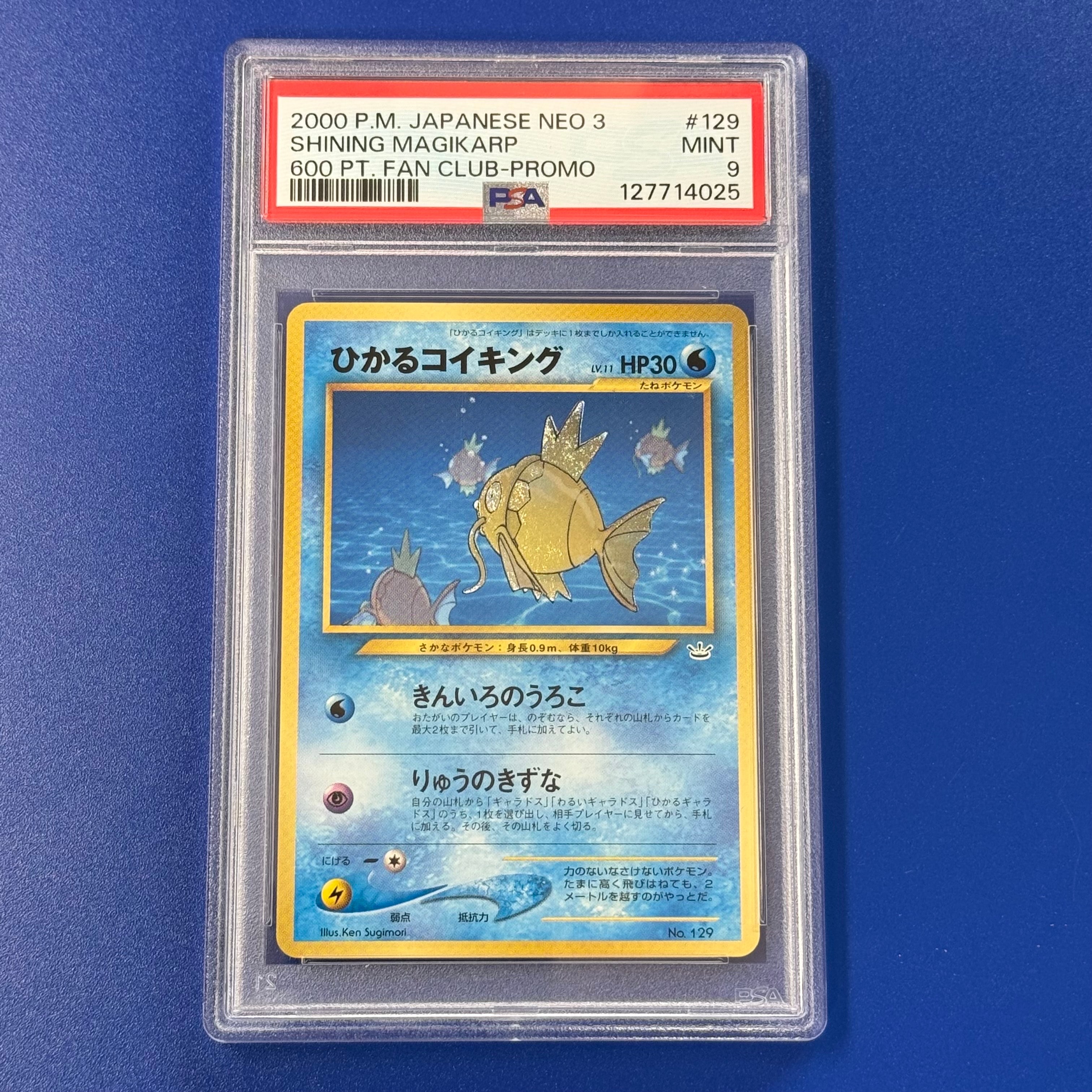 ひかるコイキング P : 旧裏 [neo-P](プロモーションカード「ポケモンカードファンクラブ」)