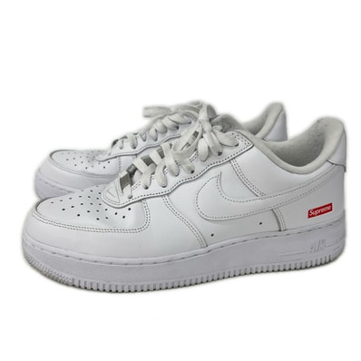 ナイキ xSUPREMEシュプリーム CU9225-100 AIR FORCE1 LOW ローカットスニーカー 27