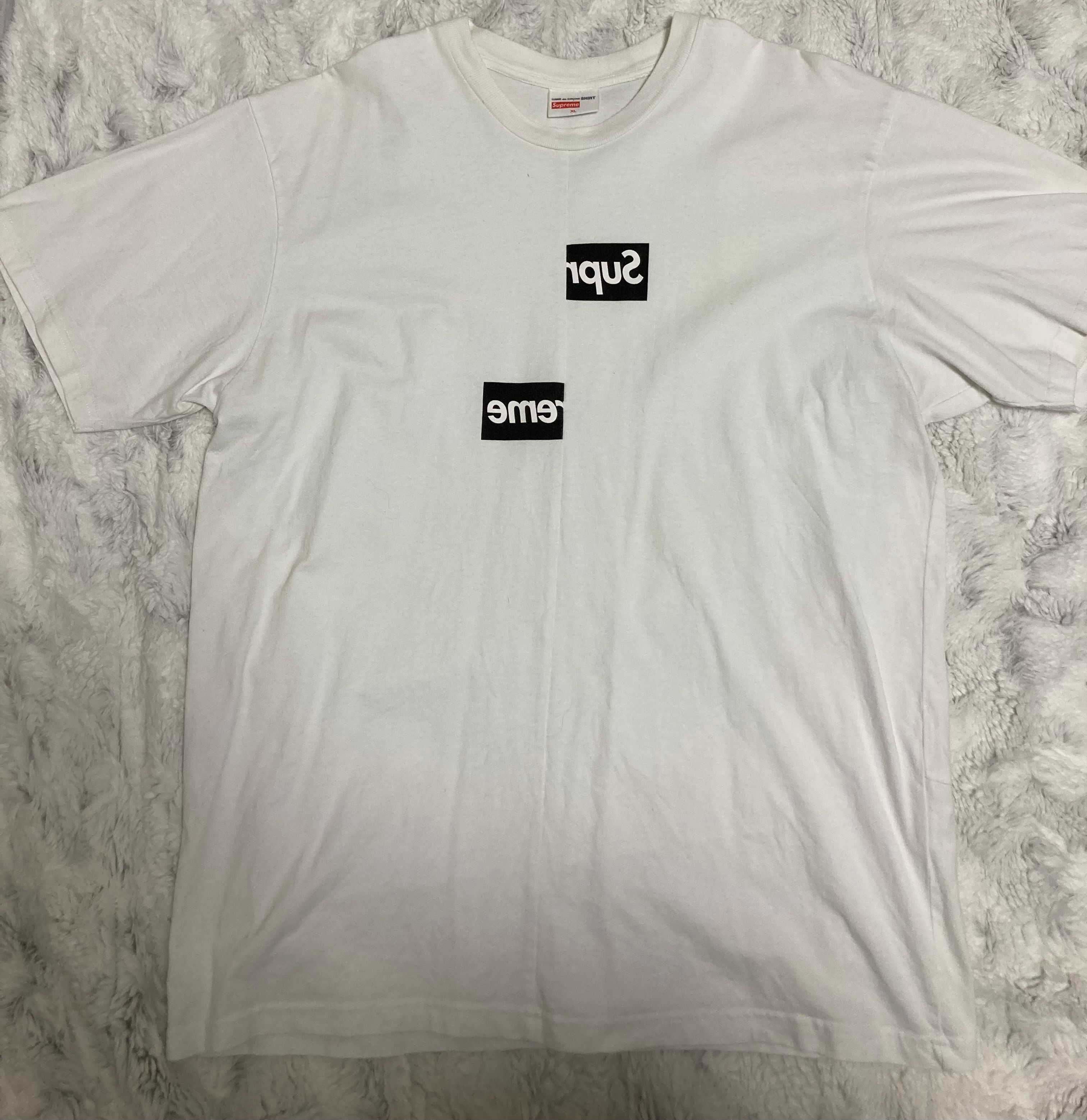 Supreme / Comme des Garçons SHIRT® Split Box Logo Tee "White"