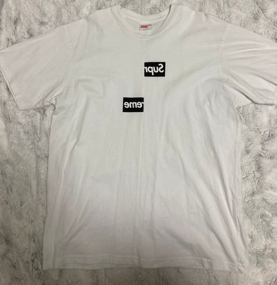 Supreme / Comme des Garçons SHIRT® Split Box Logo Tee "White"