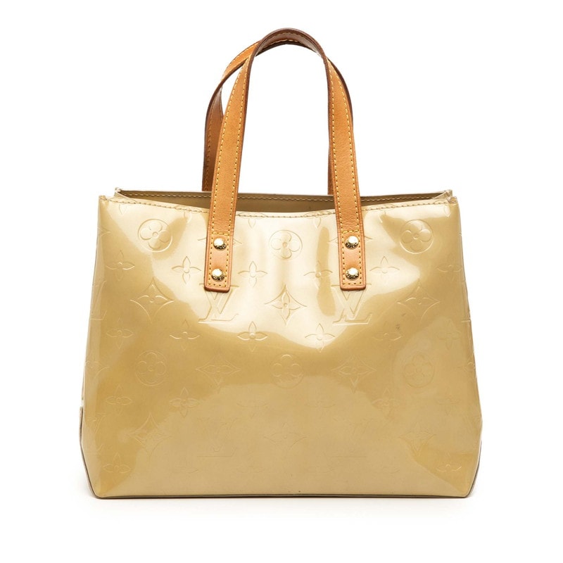 ルイ ヴィトン モノグラム ヴェルニ リードPM ハンドバッグ M91144 ベージュ系 パテントレザー レディース LOUIS VUITTON 【中古】