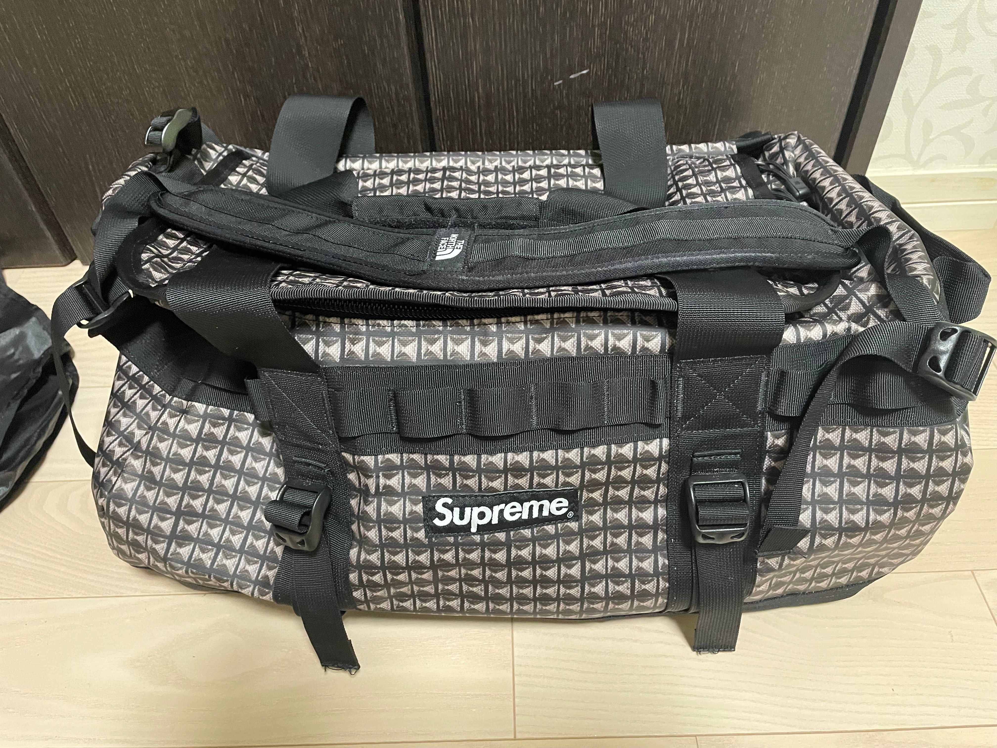 Supreme x The North Face Studded Small Base Camp Duffle Bag. 42L