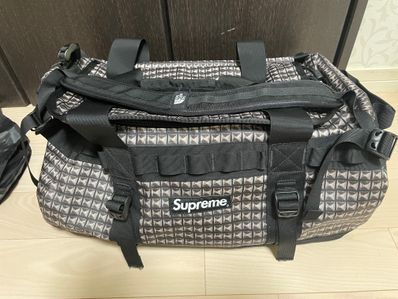 Supreme x The North Face Studded Small Base Camp Duffle Bag. 42L. "Black"