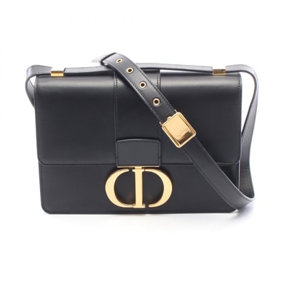 ディオール Dior 30 MONTAIGNE モンテーニュ ショルダーバッグ バッグ レザー レディース ブラック系 M9203UMOS 【中古】