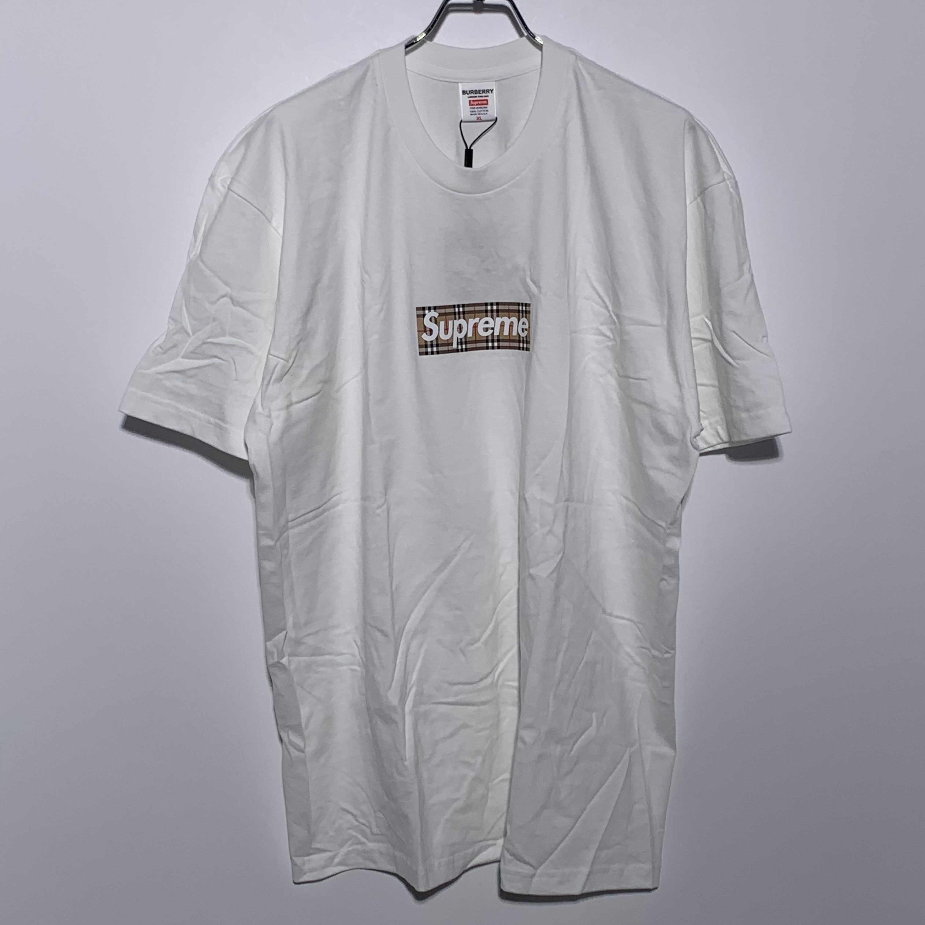 Supreme / Burberry Box Logo Tee "White"