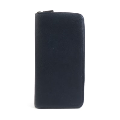 プラダ PRADA オーガナイザー レザー ネイビー メンズ 2ML220【中古】 56302a