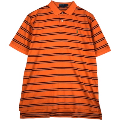 古着 ラルフローレン Ralph Lauren POLO by Ralph Lauren 半袖 ボーダー ポロシャツ メンズL相当/eaa644712