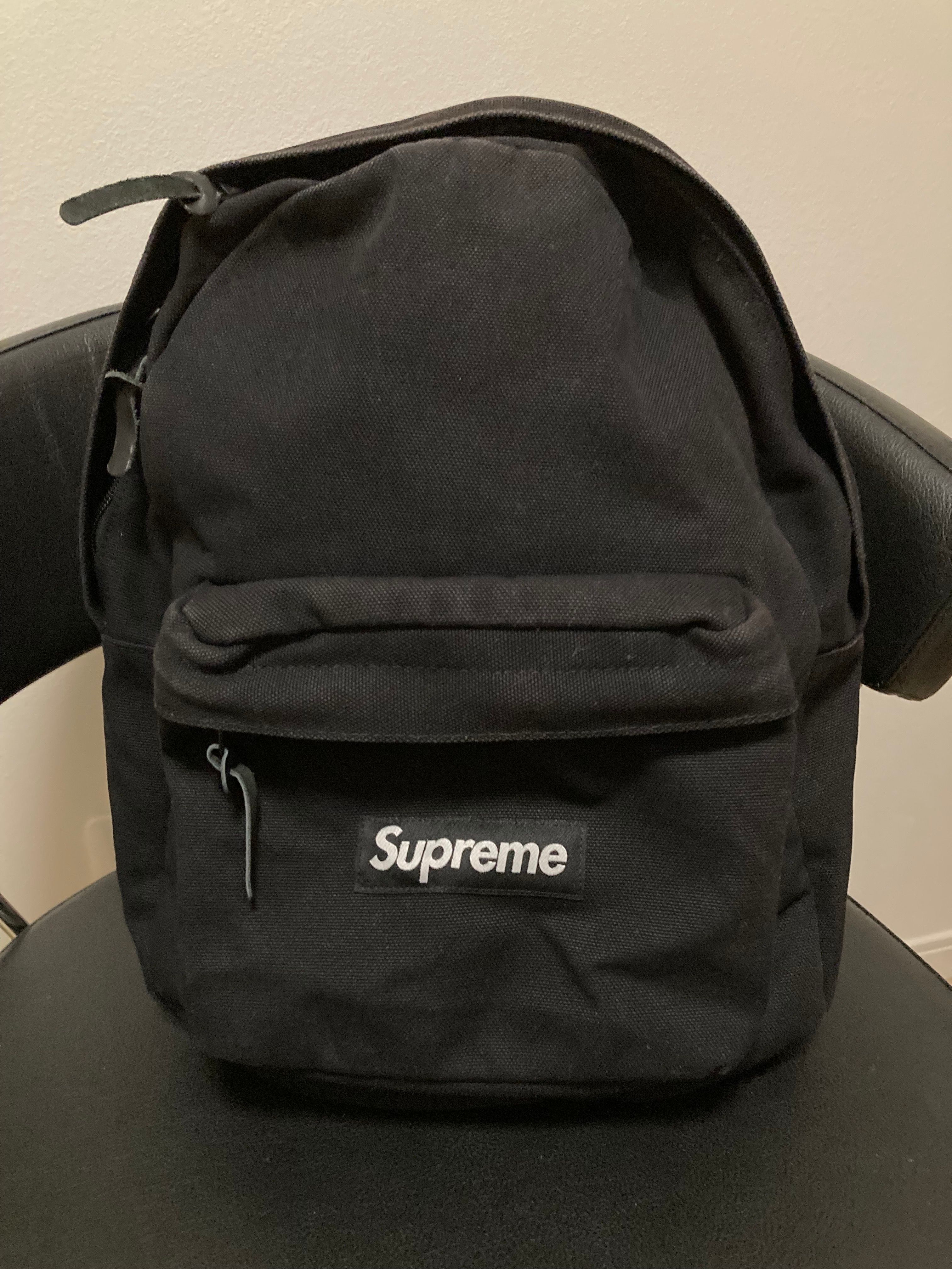 Supreme Canvas Backpack "Black"