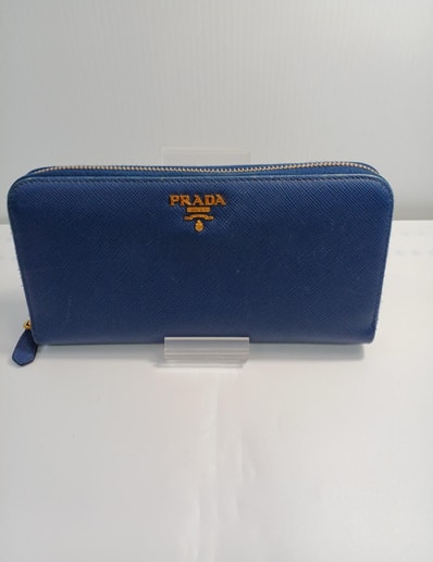 PRADA Large Saffiano Leather Wallet "Bluette"