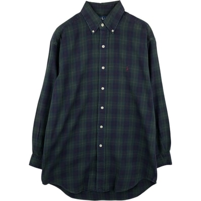 古着 ラルフローレン Ralph Lauren BLAKE 長袖 ボタンダウンチェックシャツ メンズS相当/eaa676709