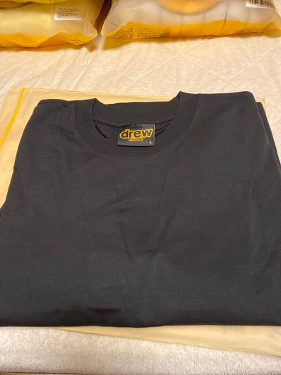 drew house drew house ls hug tee "Heather Grey"