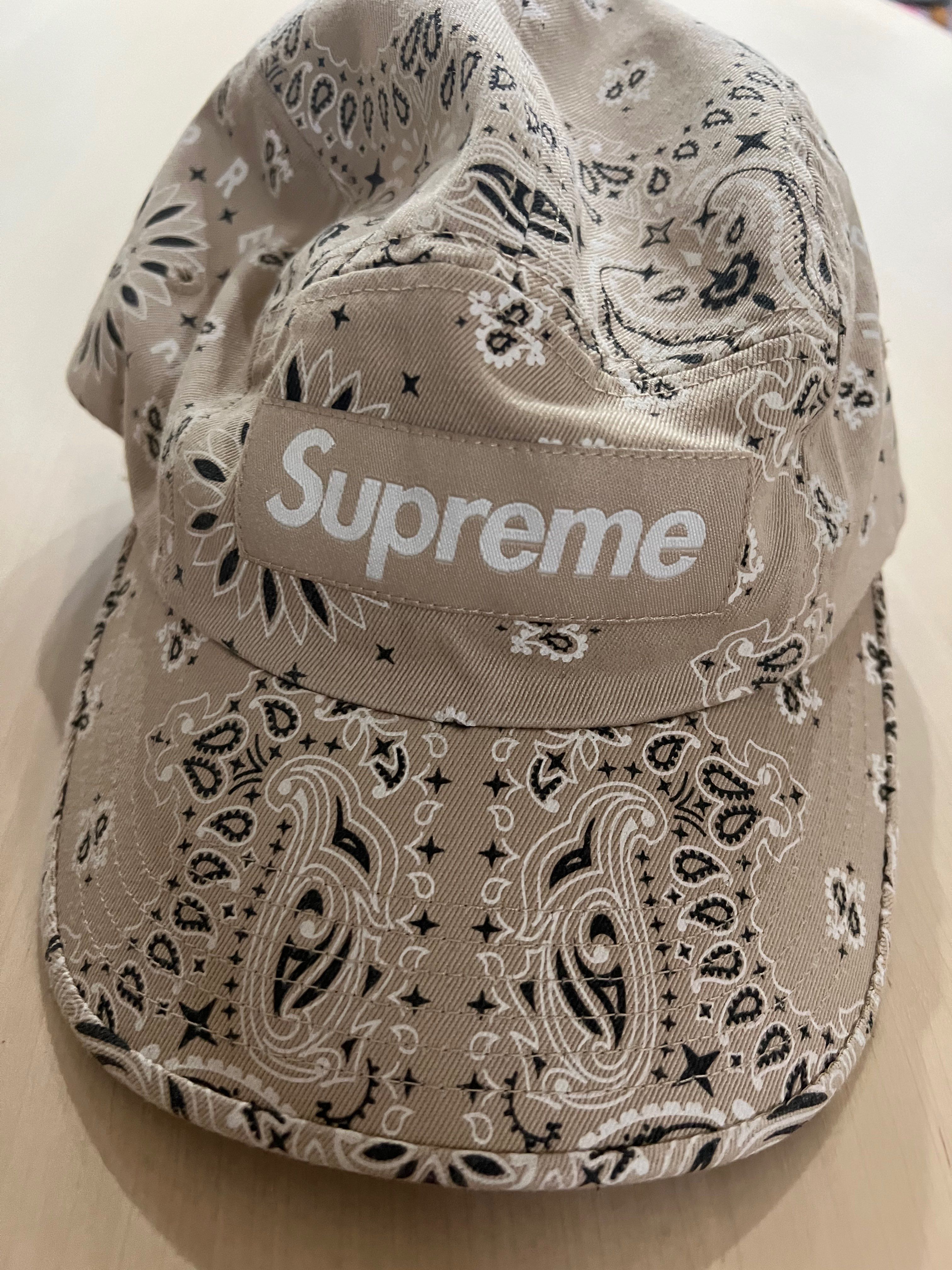 Supreme Bandana Camp Cap "Tan"