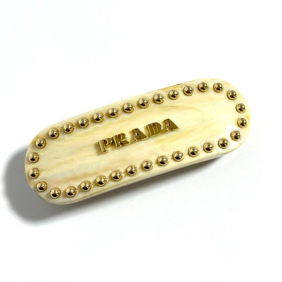 PRADA Plex Hair Clip "Ivory"