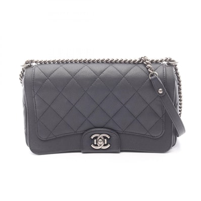 シャネル CHANEL マトラッセ ショルダーバッグ バッグ キャビアスキン(グレインドカーフ) レディース グレー系 【中古】
