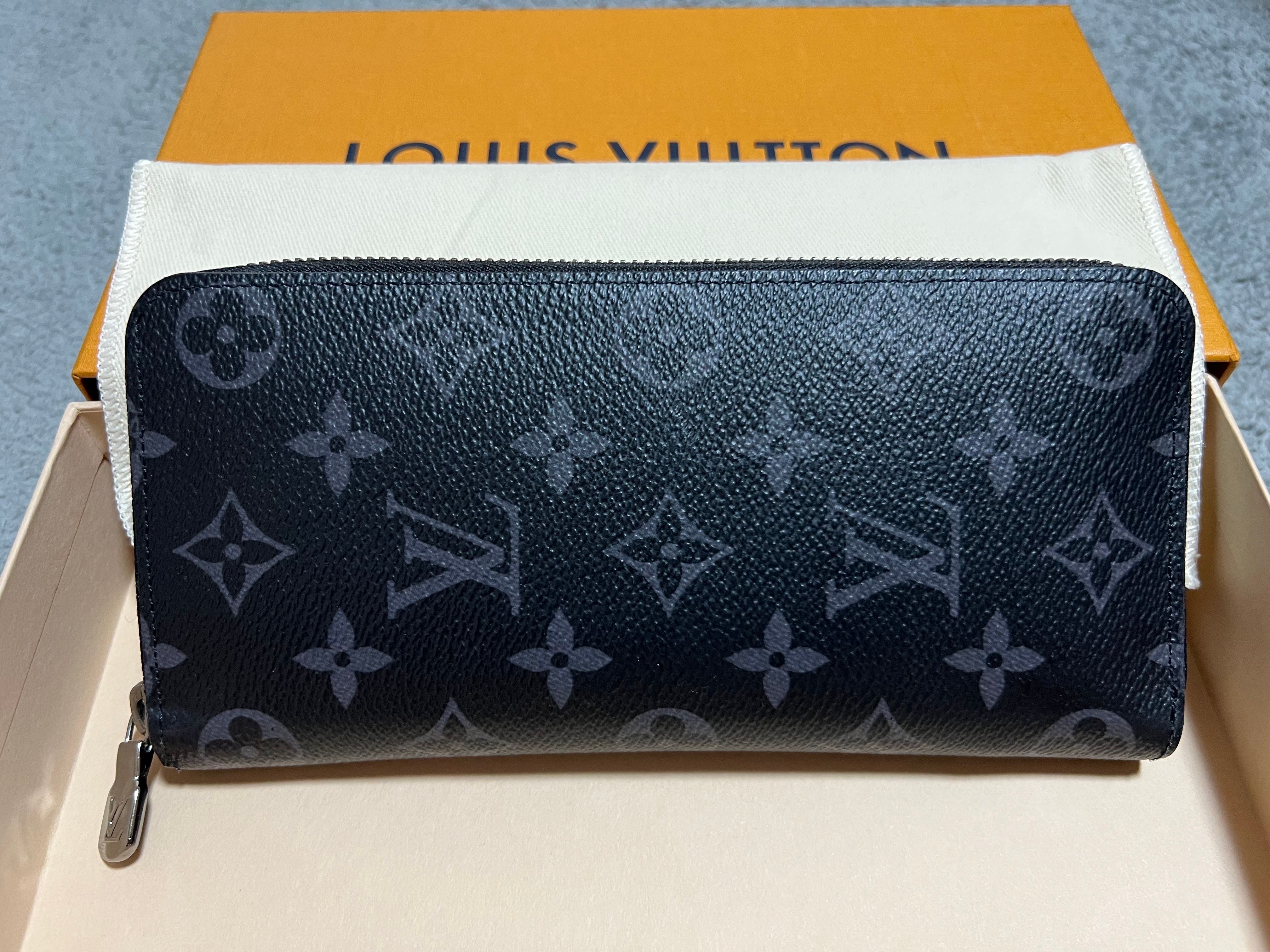 Louis Vuitton Zippy Wallet Vertical Monogram Eclipse