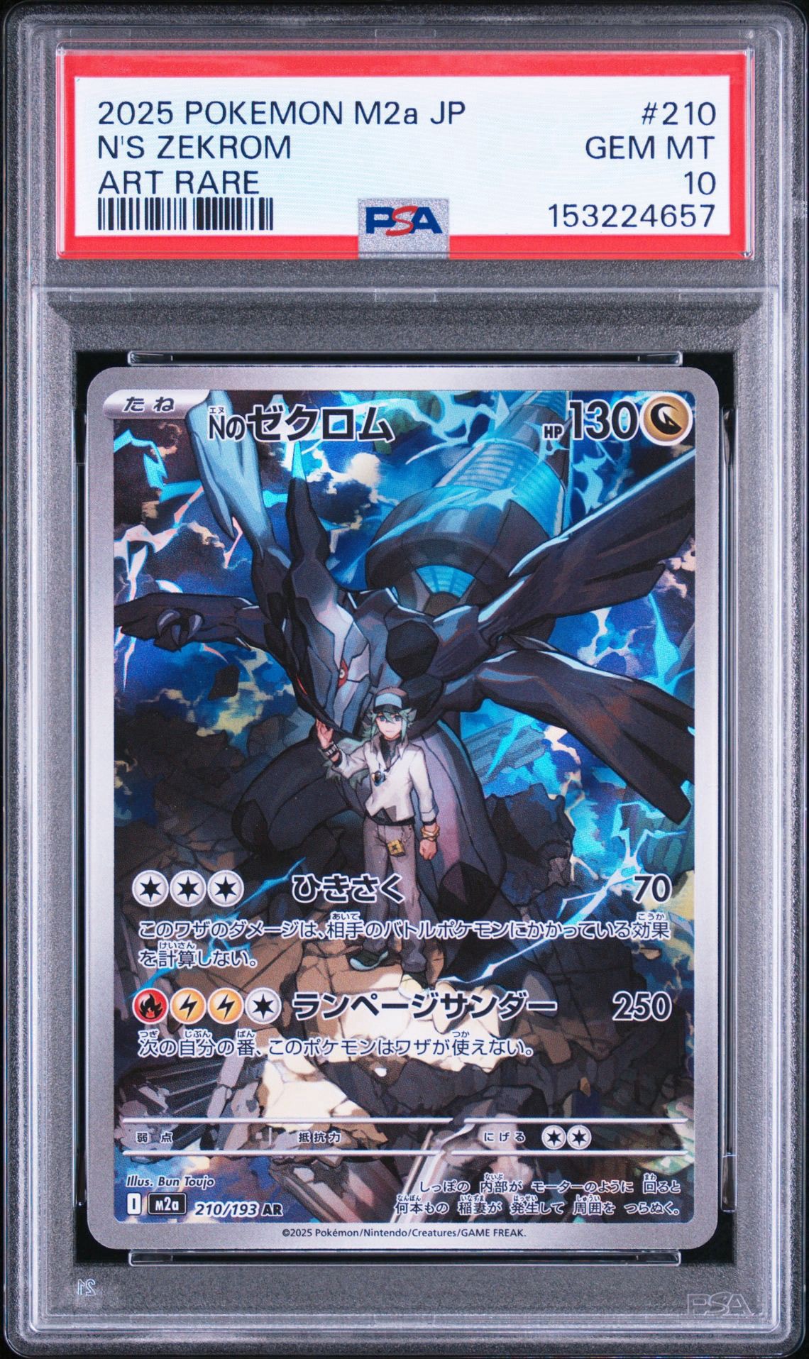 Nのゼクロム AR MEGA ハイクラスパック MEGAドリームex 210/1 Nのゼクロム AR [M2a 210/193](ハイクラスパック「MEGAドリームex