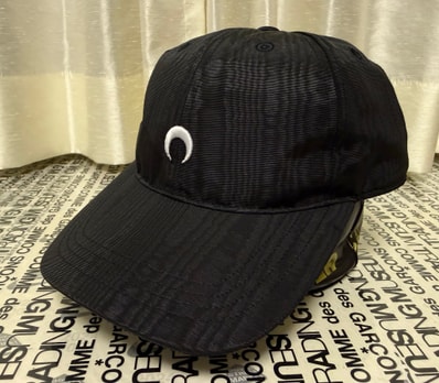 Marine serre RECYCLED MOIRE BASEBALL CAP (25SS) "BLACK"