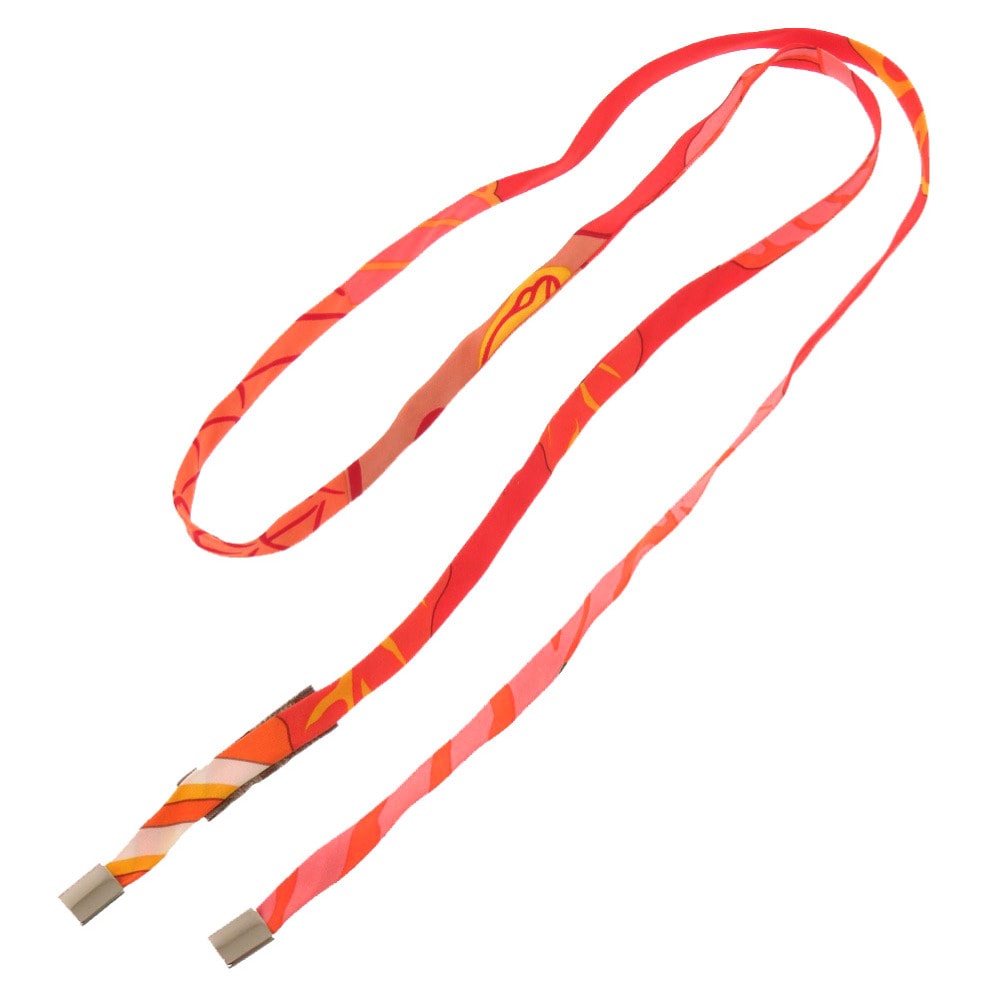 エルメス  プティアッシュ   シルク  オレンジ   ネックレス