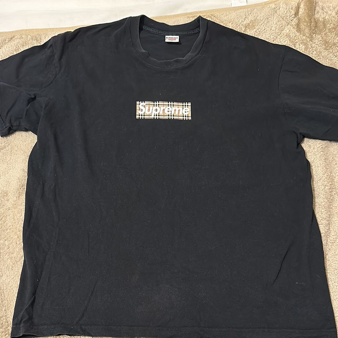 Supreme / Burberry Box Logo Tee "Black"