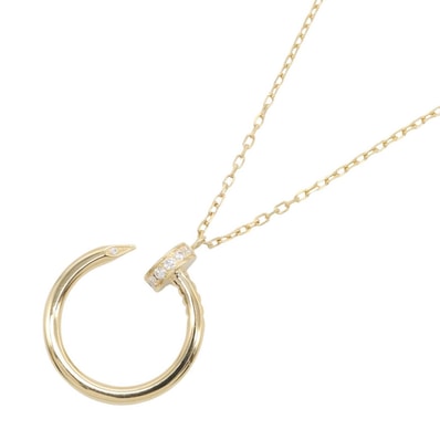 カルティエ CARTIER ジュストアンクル ダイヤ ネックレス ネックレス ジュエリー K18(イエローゴールド) ダイヤモンド レディース ゴールド系 / クリア系 【中古】