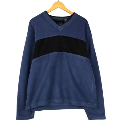 古着 90年代 ギャップ GAP オールドギャップ Vネック フリーススウェットシャツ トレーナー メンズL相当 ヴィンテージ/eaa603598