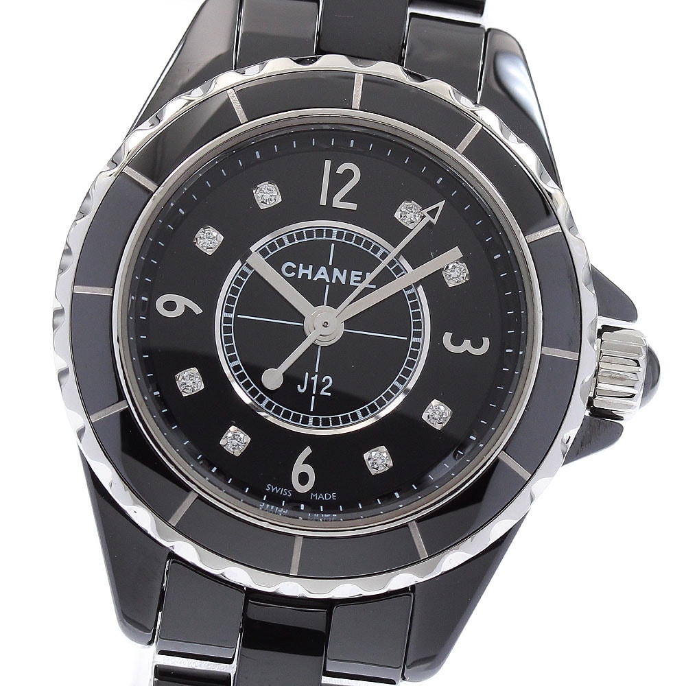 ☆良品  シャネル J12 8Pダイヤ H2685 レディース 【中古】
