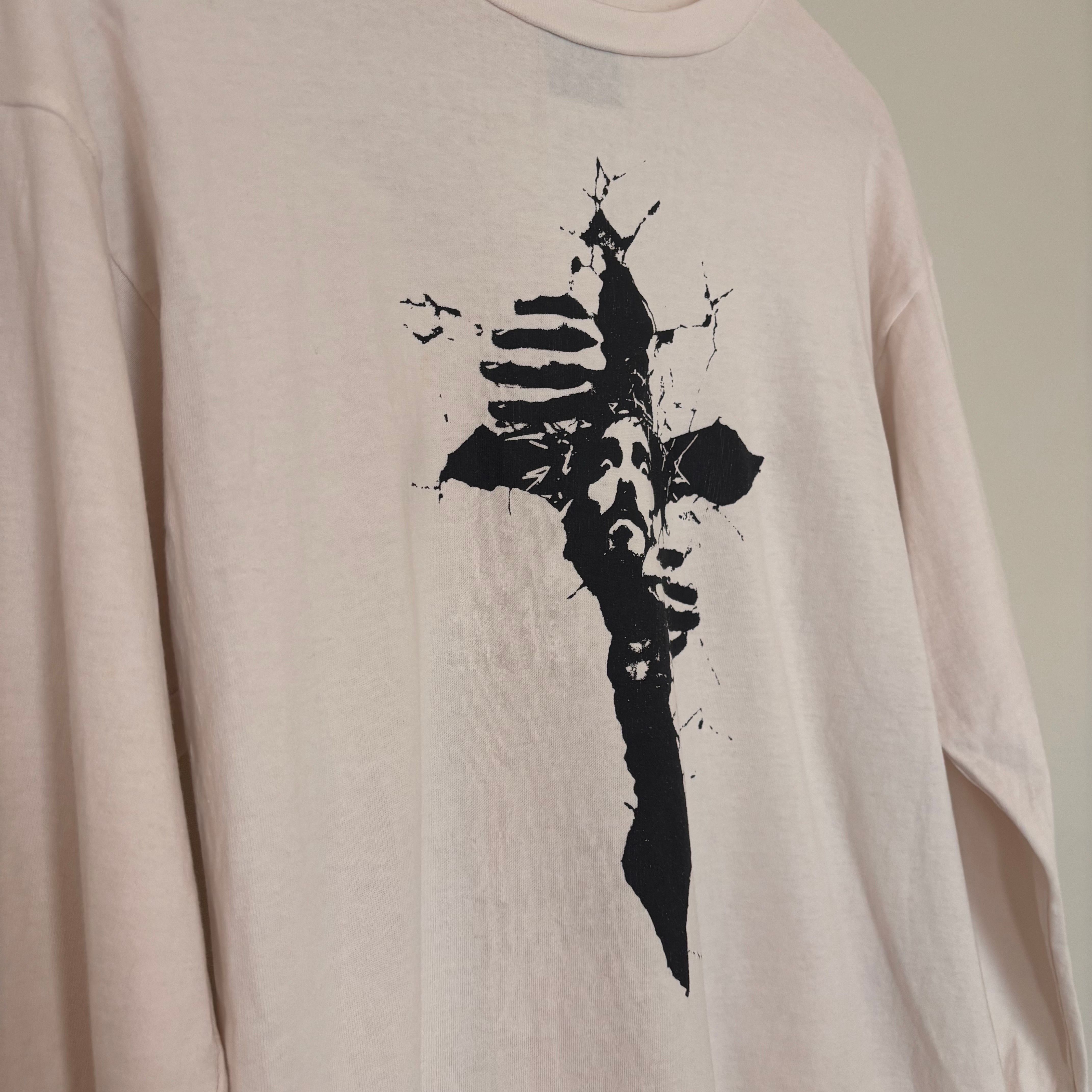 SAINT Mxxxxxx Saint Michael Long Sleeve Tee "White"