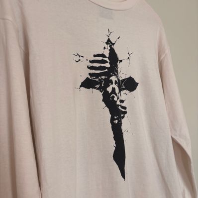SAINT Mxxxxxx Saint Michael Long Sleeve Tee "White"