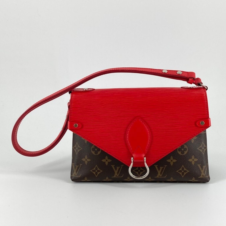LOUIS VUITTON(ルイ・ヴィトン) モノグラム ミシェル レザー M44031 ショルダーバッグ レッド
