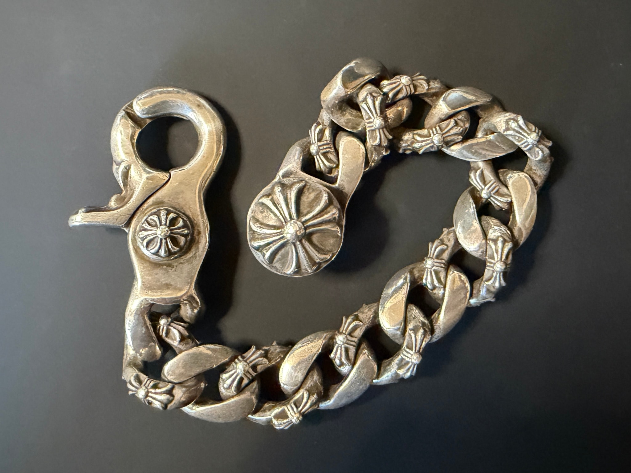 Chrome Hearts Fancy Chain Clip Bracelet "Silver"