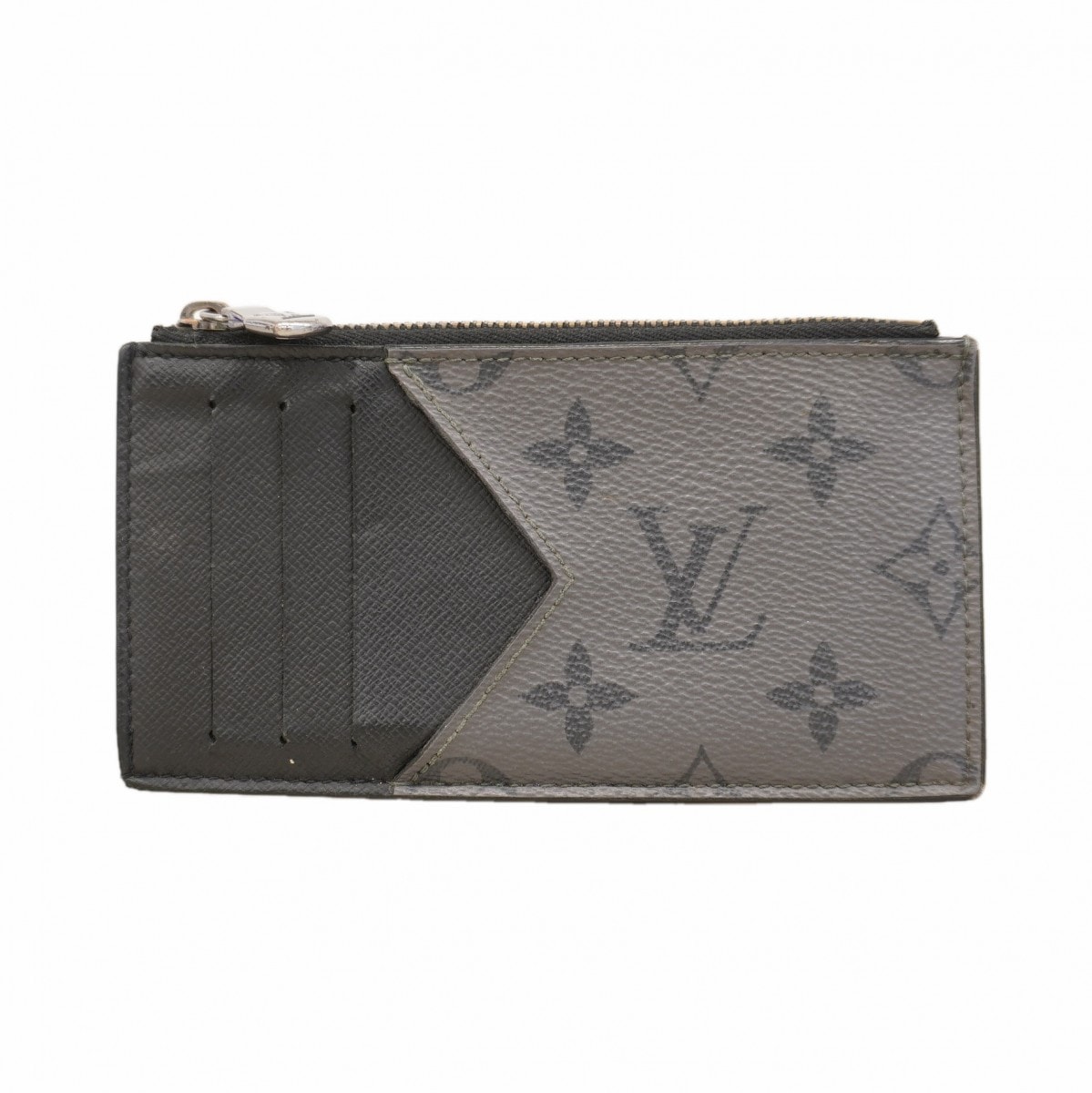 【6de5734-k】ルイヴィトン コインケース モノグラム・エクリプス コインカードホルダー M69533 ブラック【中古】メンズ