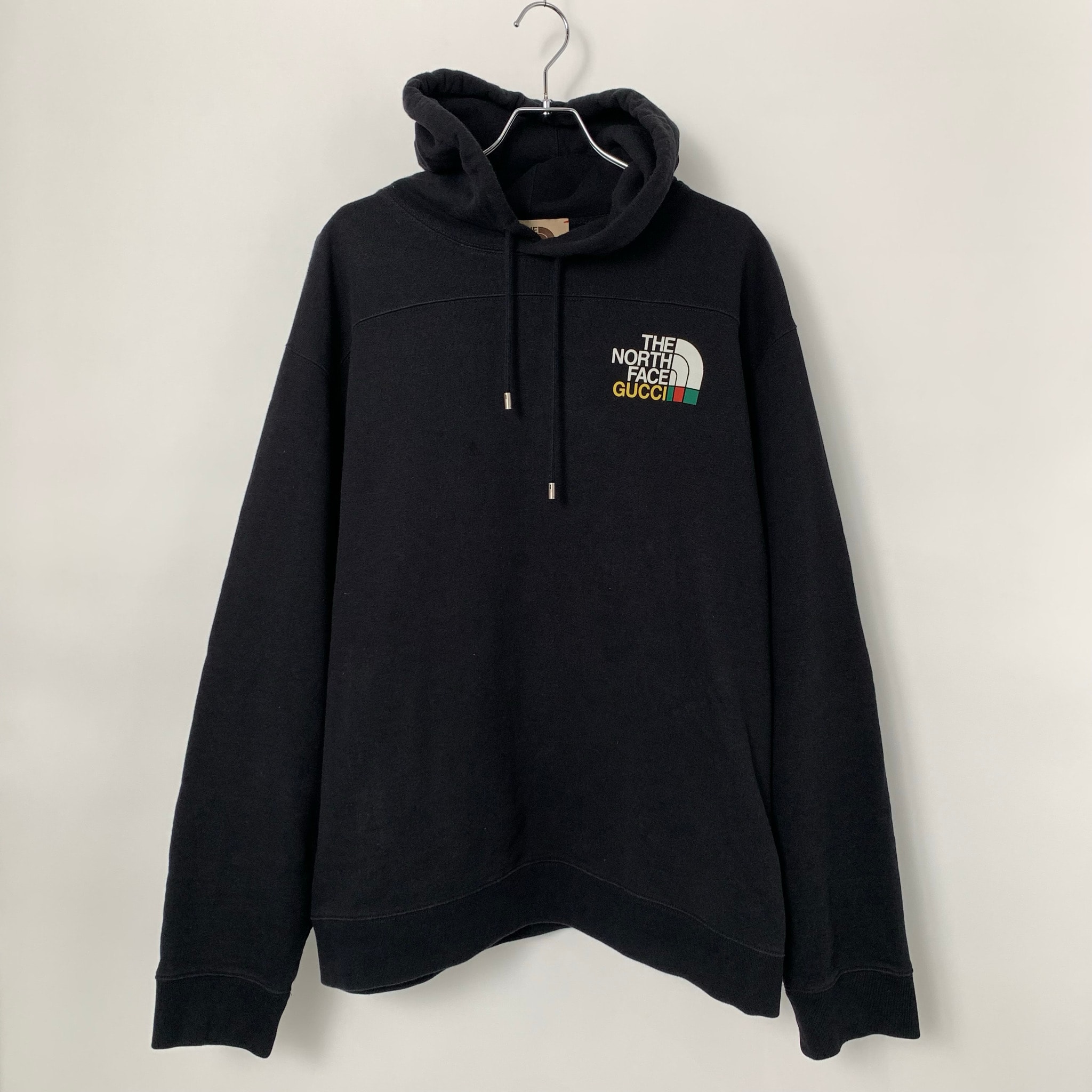 Gucci x The North Face Logo Print Pullover Hoodie Black