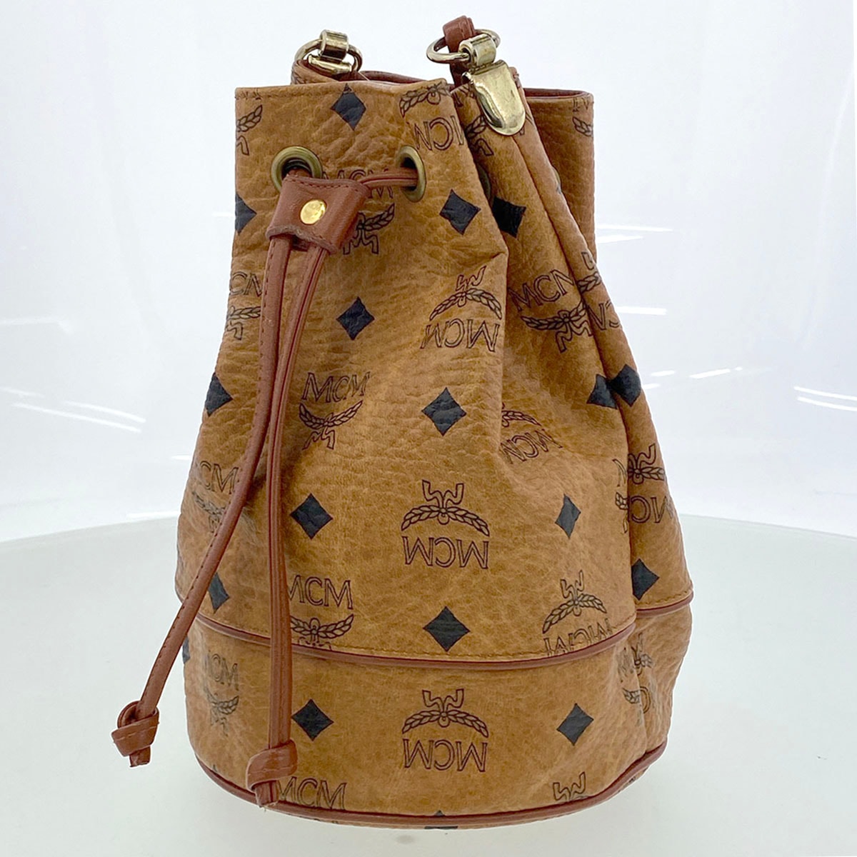 C (やや傷や汚れあり)】MCM エム・シー・エム ヴィセスト 巾着型