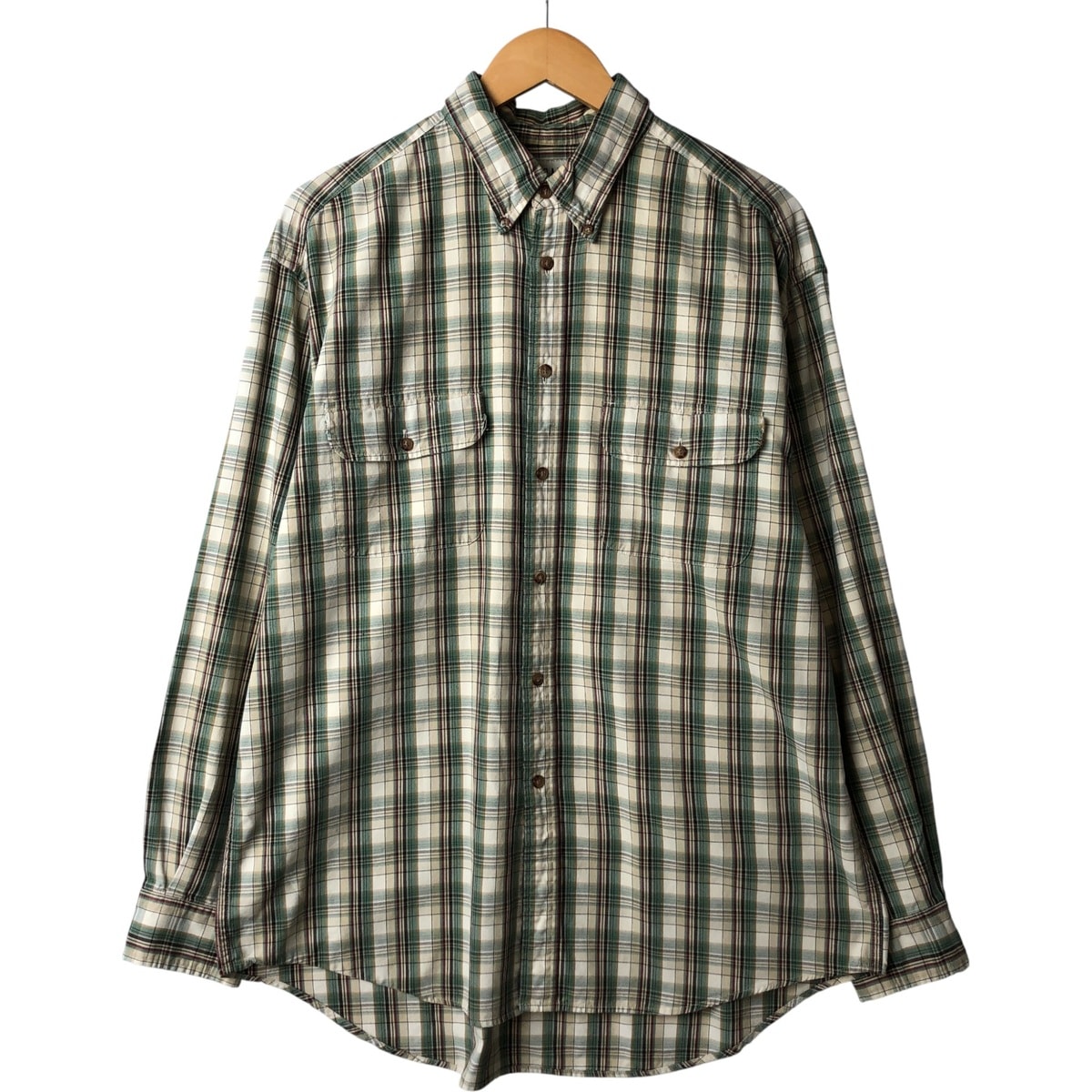 古着 90年代 ギャップ GAP オールドギャップ 長袖 ボタンダウンチェックシャツ メンズL相当 ヴィンテージ/eaa594787