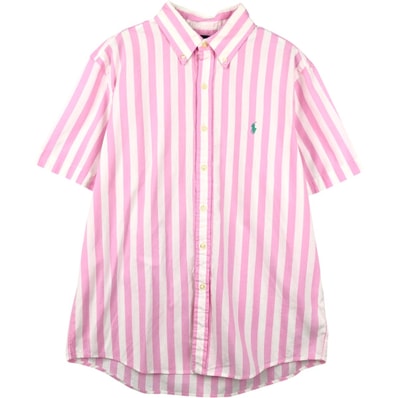 古着 ラルフローレン Ralph Lauren RALPH LAUREN CUSTOM FIT 長袖 ボタンダウンストライプシャツ メンズL相当/eaa660942