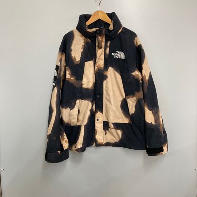 Supreme x The North Face Bleached Denim Print Mountain Jacket "Black"